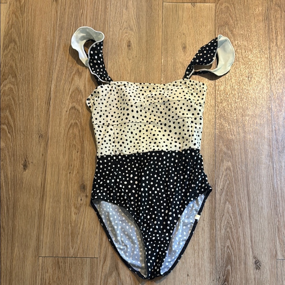 Summersalt Monochrome Polka Dot One Piece Swimsuit